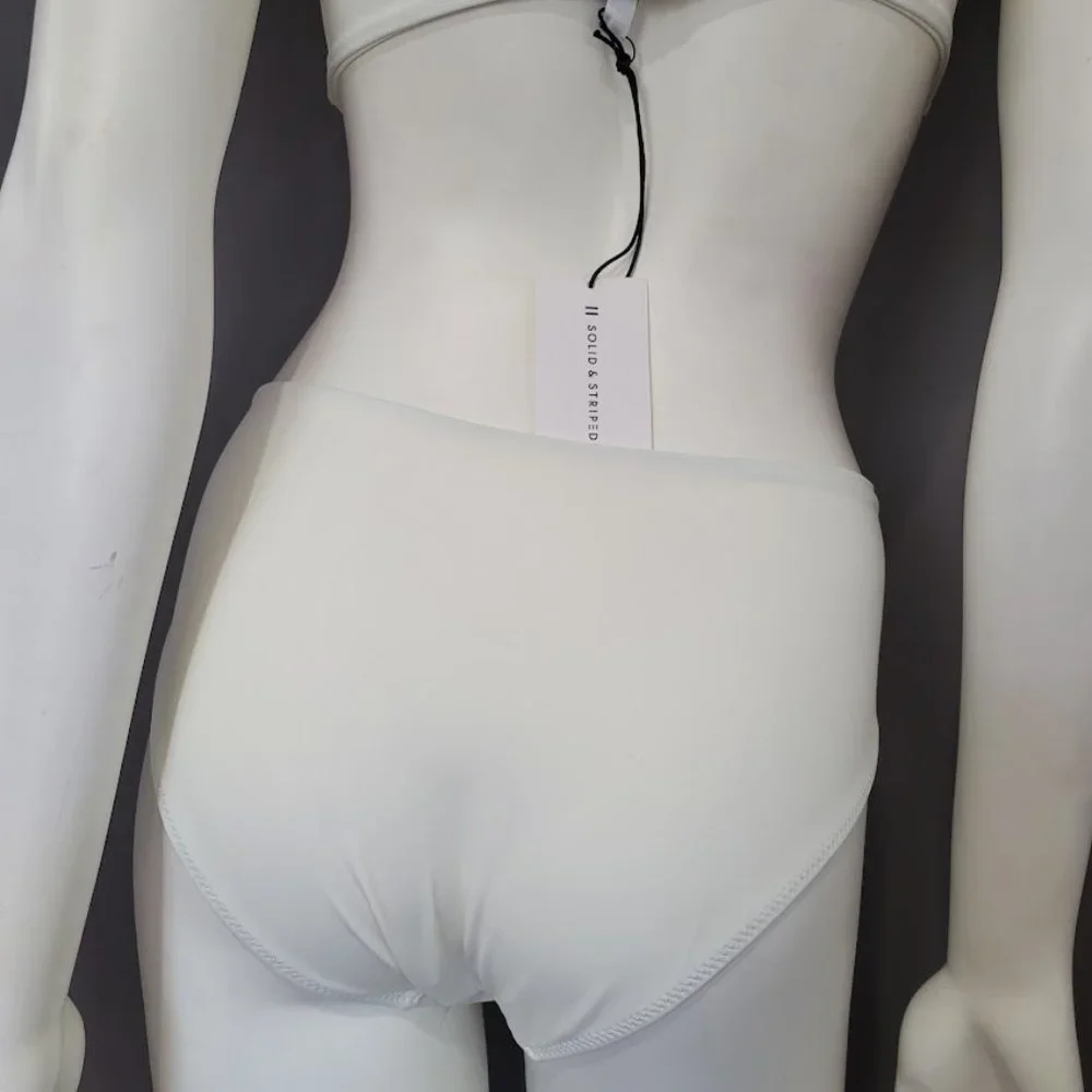 Solid & Striped Bailey Cream White One Piece Swimsuit Size Small - Picture 8 of 15
